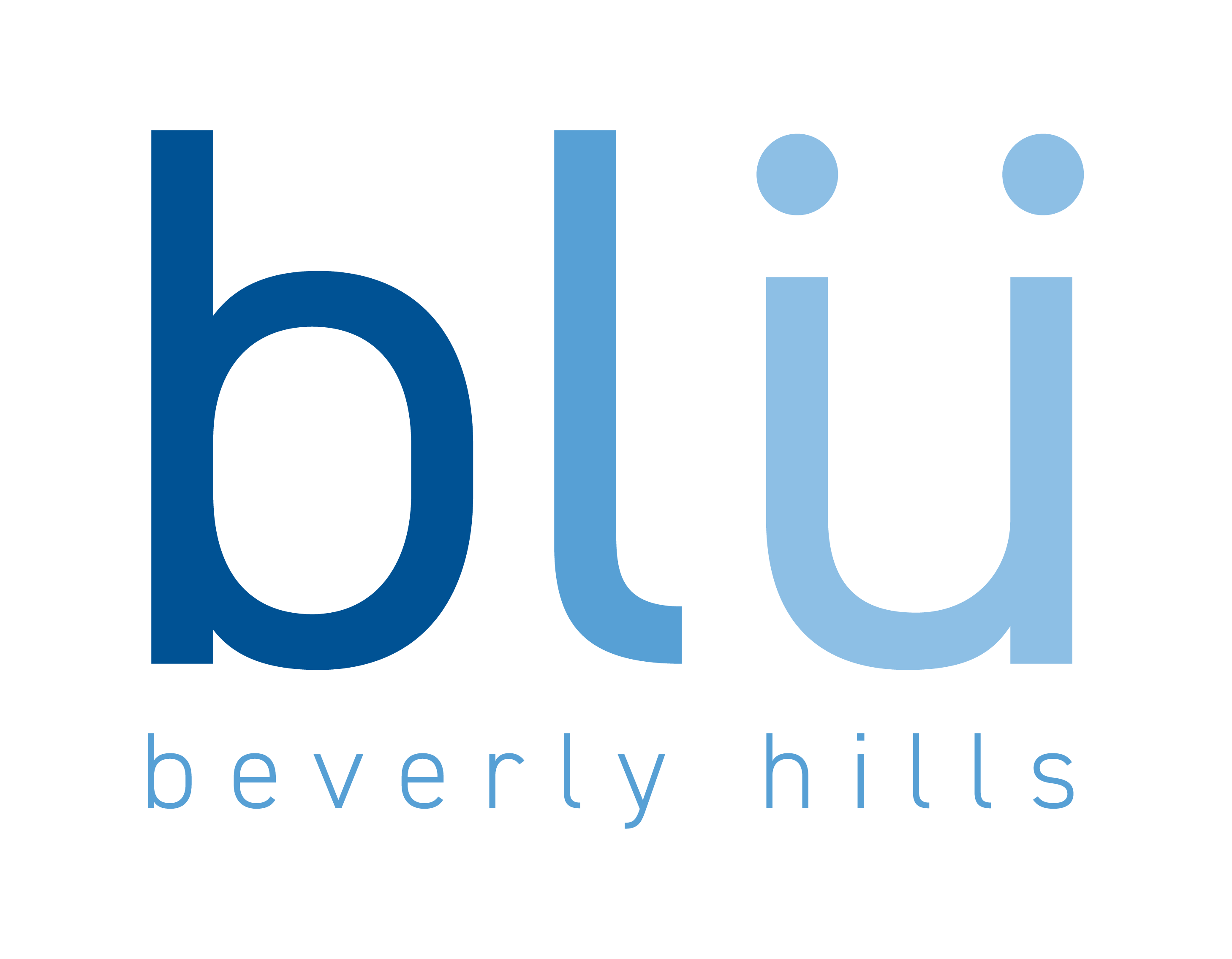 A logo with the text "bli" and "beverly hills" below it.