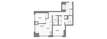 a black and white floor plan of a house