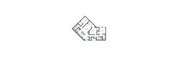 A black and white diagram of a house layout with labeled rooms.