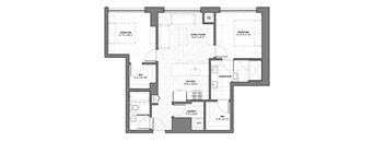 a black and white floor plan of a house