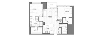 a black and white floor plan of a house