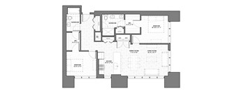 a black and white floor plan of a house