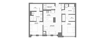 a black and white floor plan of a house