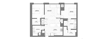 a black and white floor plan of a house