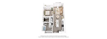 a 1 bedroom floor plan  villas at spring creek
