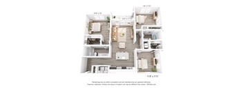 a 3 bedroom floor plan of a 2100 sq ft