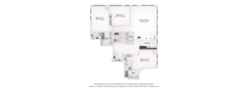 a floor plan of a home with a bedroom and a living room