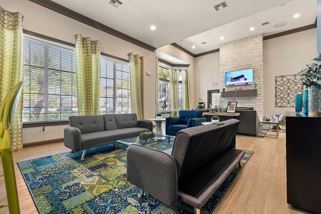 our apartments showcase a beautiful living room