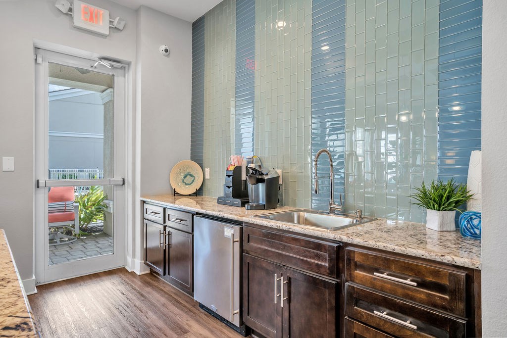 Courtyards at Estero club house kitchen