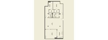 Two bedroom floor plan a Cobbler Square Lofts