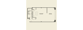 Alcove floor plan a Cobbler Square Lofts