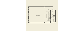 Studio floor plan a Cobbler Square Lofts