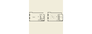 One bedroom floor plan a Cobbler Square Lofts