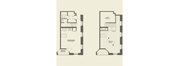Alcove loft floor plan a Cobbler Square Lofts