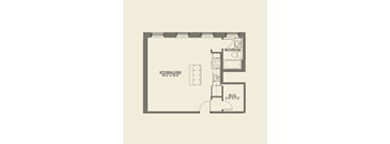 A floor plan at Cobbler Square Lofts