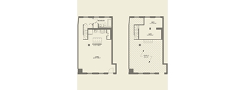 A floor plan at Cobbler Square Lofts