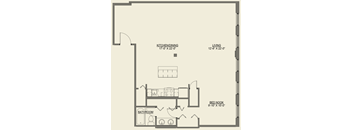 Studio floor plan a Cobbler Square Lofts