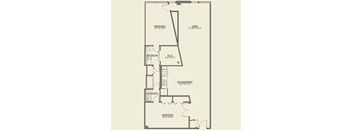 Two bedroom floor plan a Cobbler Square Lofts