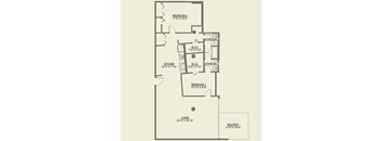 A floor plan at Cobbler Square Lofts