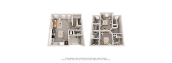 a stylized floor plan of a 2103 sqft