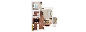 North Creek Apartments 2 bed 1 bath  930 sqft