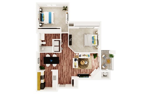 North Creek Apartments 2 bed 1 bath  930 sqft