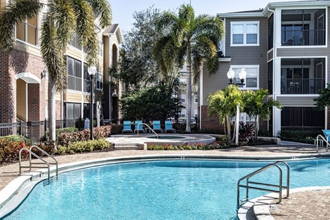 Pool at Cumberland Park Apartments in Orlando, Florida