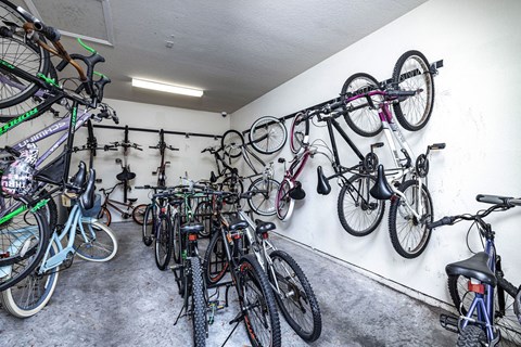 Bike Storage at Cumberland Park Apartments in Orlando, Florida