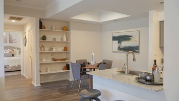 Model Kitchen Dining Room with Built-in Shelving - Photo Gallery 2