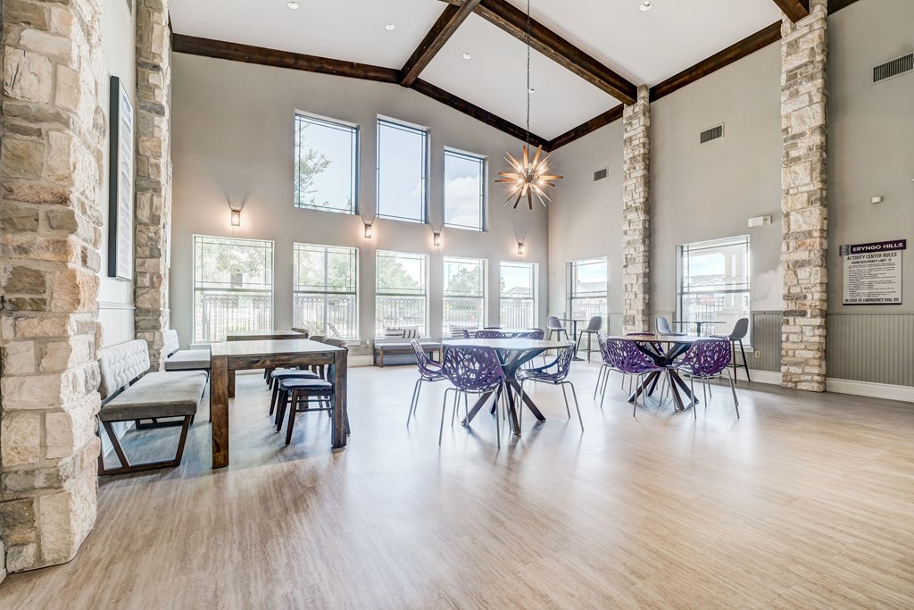 Resident clubhouse with seating