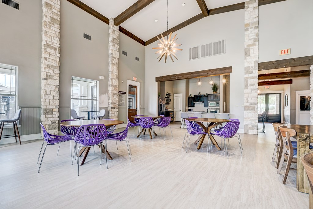 Ample seating in clubhouse for resident events