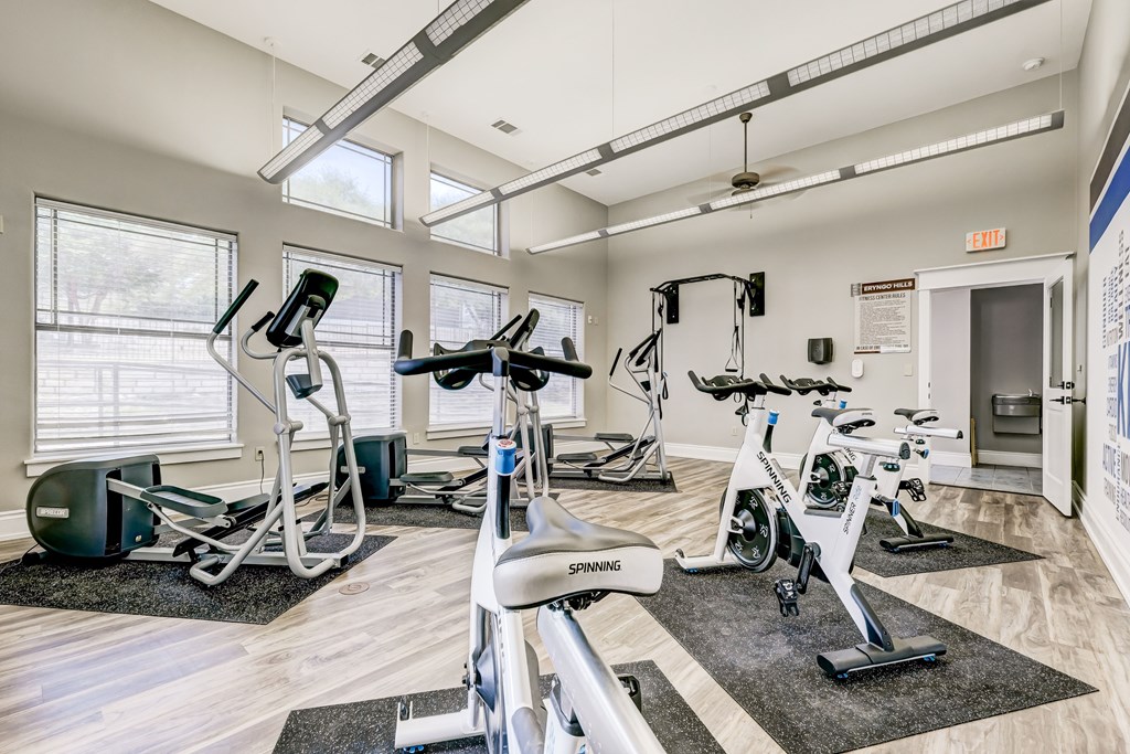 Cardio equipment in fitness center