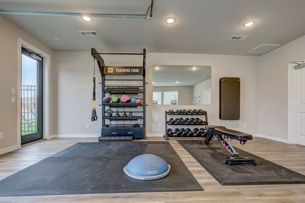 State-of-the-art fitness center with weight training and cardio