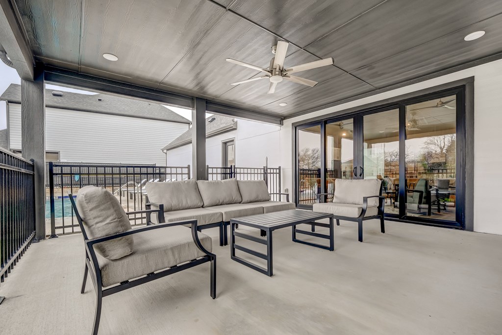 Canvas at Denton Clubhouse with outdoor seating