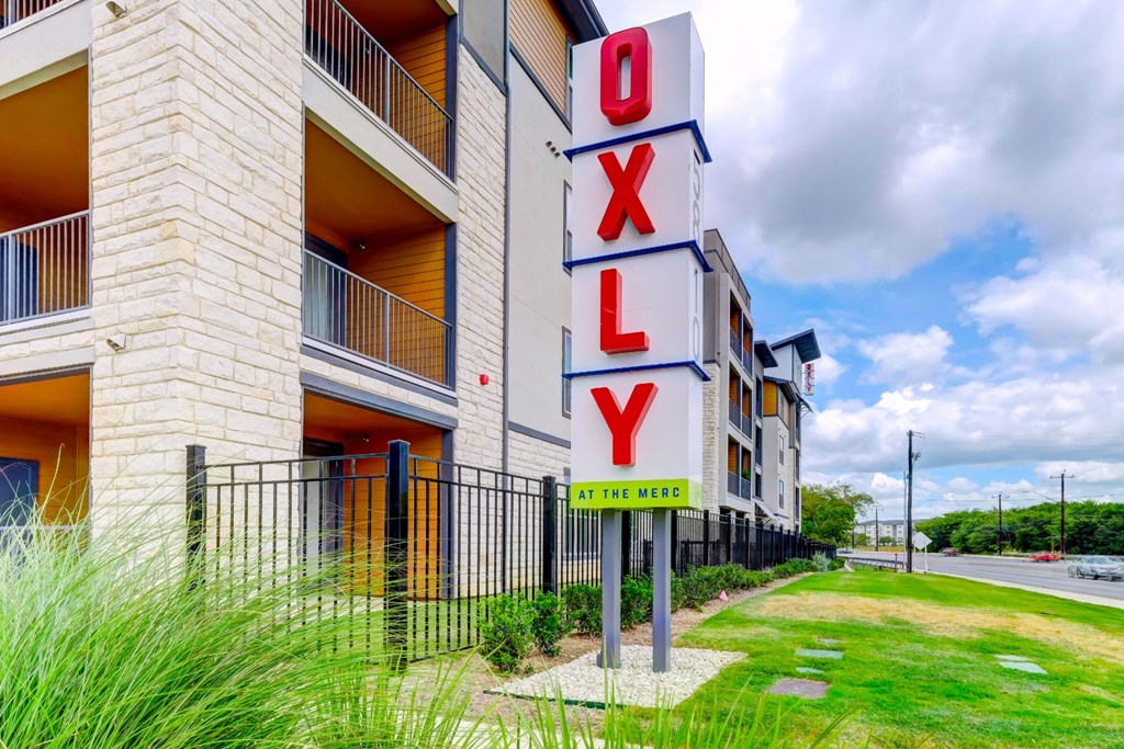 OXLY front entrance sign