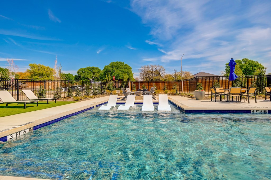 Canvas at Denton resort style pool with sundeck