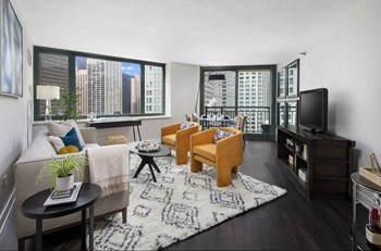 Furnished living room with city views - Photo Gallery 2