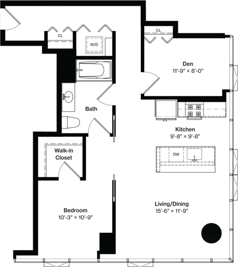floor plan of the first floor of a two story house with a courtyard