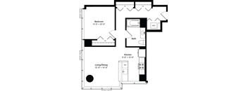 floor plan of the first floor of a house