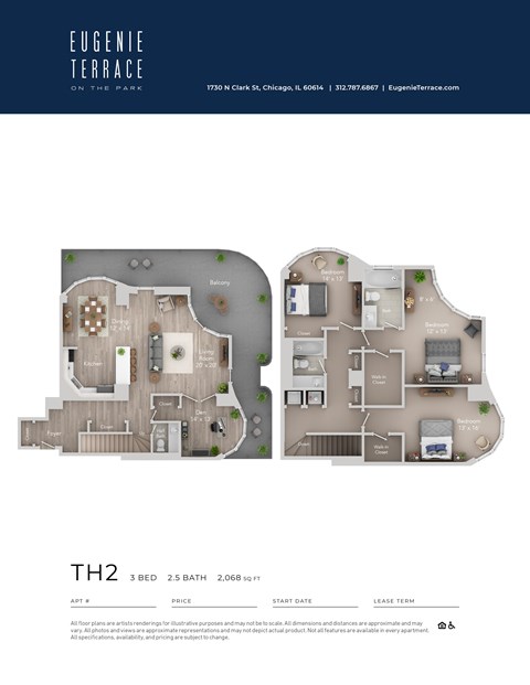 a typical floor plan of the eclipse terrace