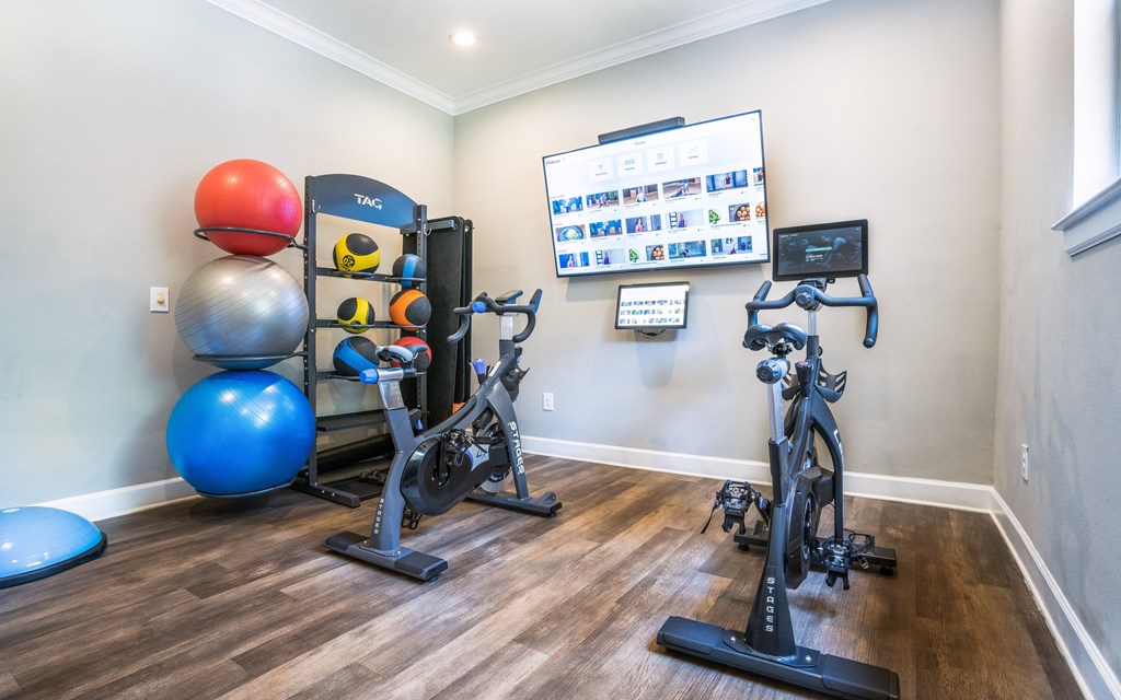Cardio equipment in the fitness center