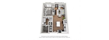 a 1 bedroom floor plan  villas at the crossings
