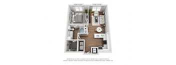 bedroom floor plan  the residences at city center apartments