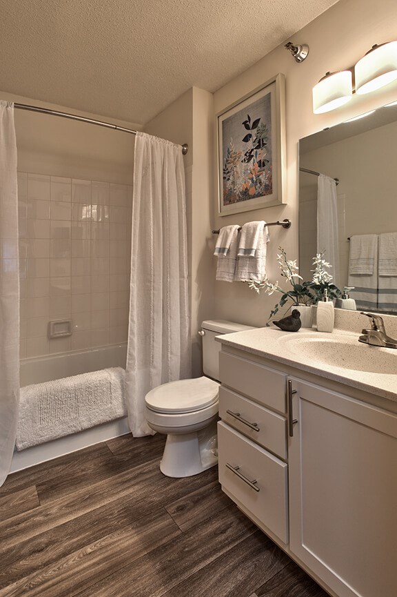 a bathroom with a toilet and a shower and a sink
