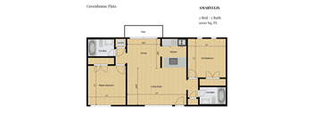 a floor plan of a roommates roommates flats