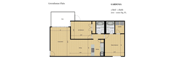 a floor plan of a shipping container house