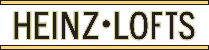 The image displays the text "HEINZ·LOFTS" in large, bold letters.