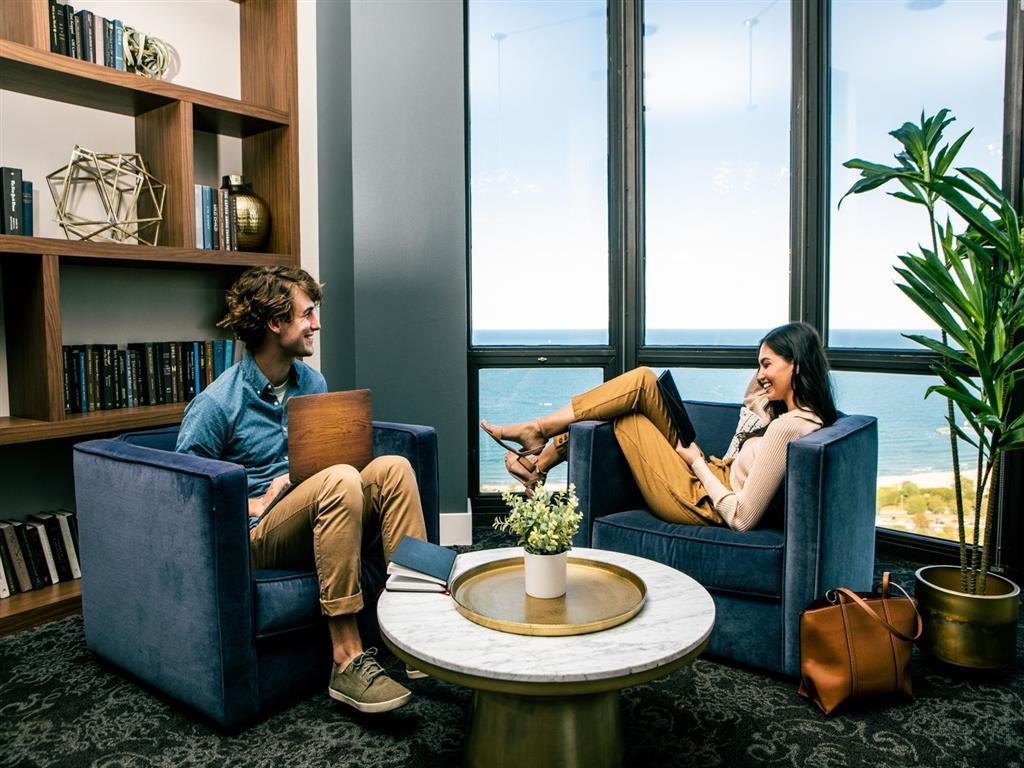 Living room with views