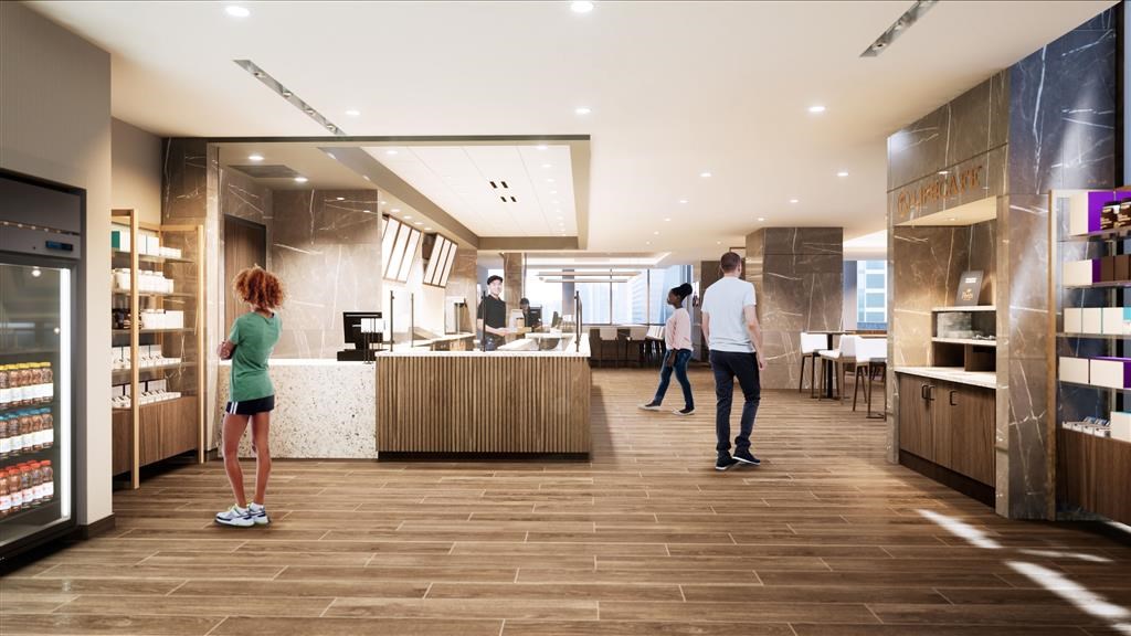cafe entrance rendering