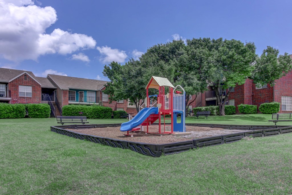 Mature Landscaping Village Square Apartments